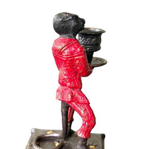 Vintage Red Brass/Bronze Monkey Candle Holder Collectible Decor - Picture 3 of 6